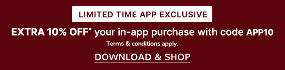 Extra 10% off your in-app purchase with code APP10