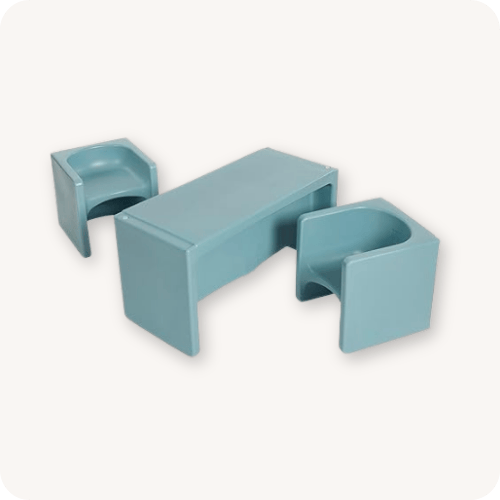 ECR4Kids Tri-Me Table and Cube Chair Set