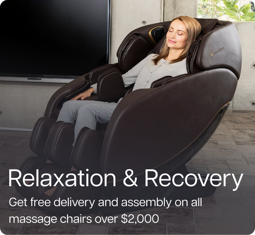 Relaxation & Recovery. Get free delivery and assembly on all massage chairs over $2,000.