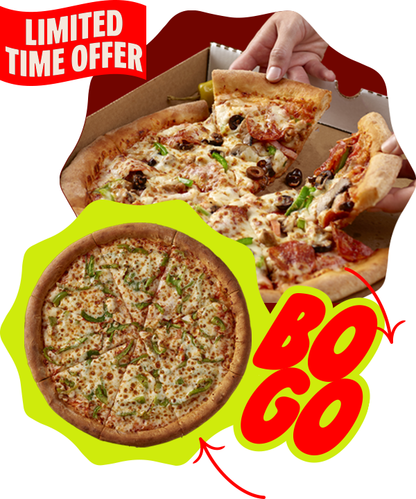 Limited Time Offer: BOGO Pizza
