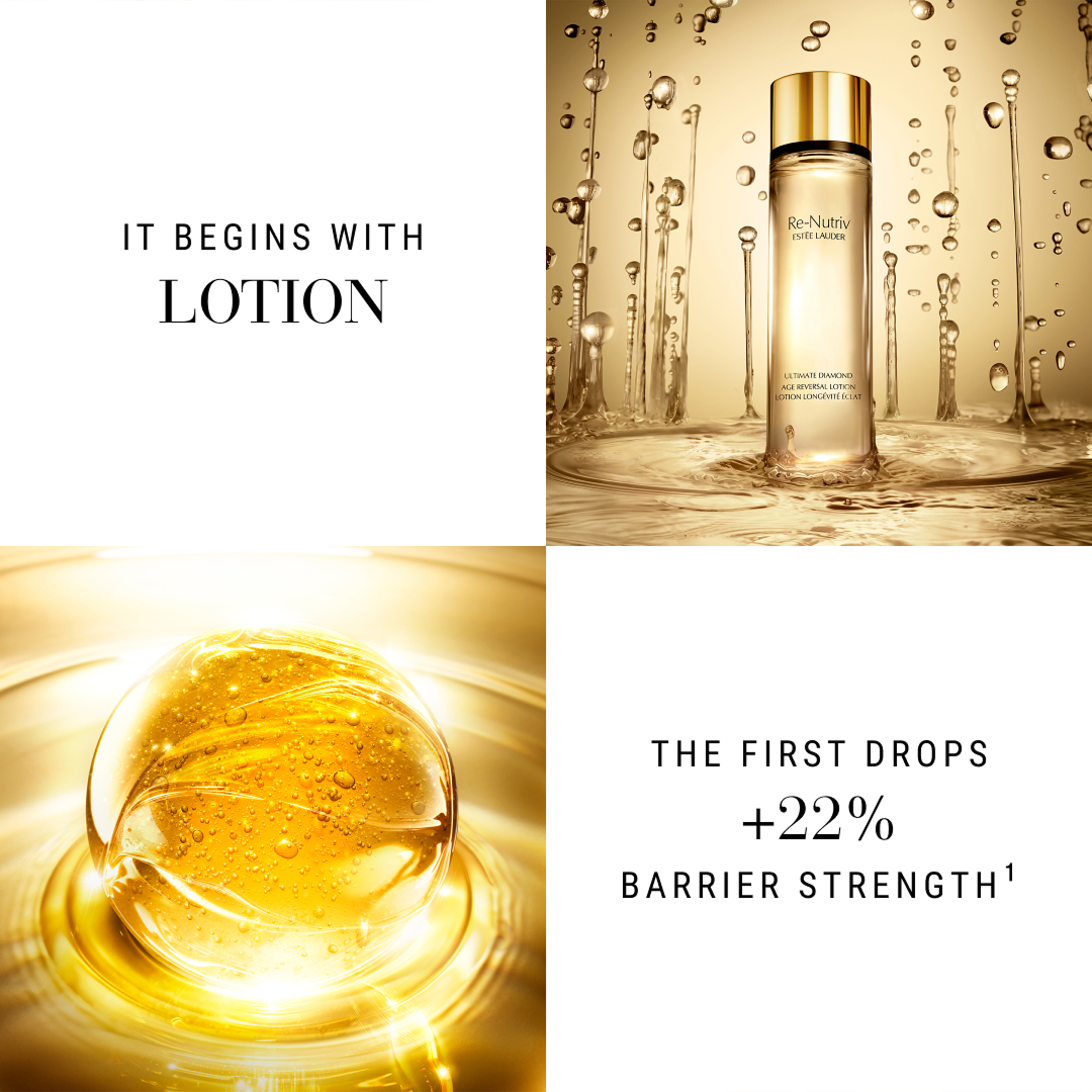 DISCOVER YOUR VISIBE AGE-REVERSAL RITUAL | EXPERIENCE IT NOW | It begins with Lotion | The first drops +22% Barrier Strength.