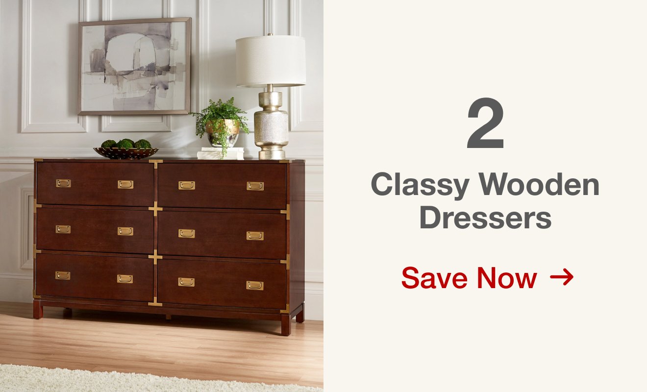 Extra 10% Off Select Wooden Dressers