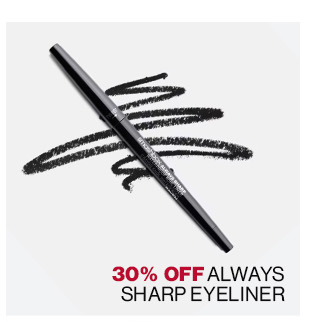 30% OFF ALWAYS SHARP EYELINER