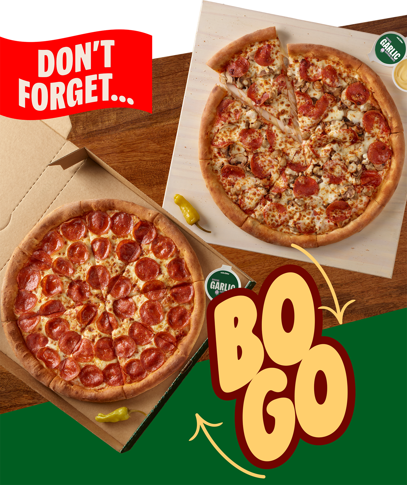 Limited Time Offer: BOGO Pizza