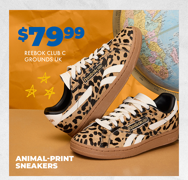 Animal print sneakers