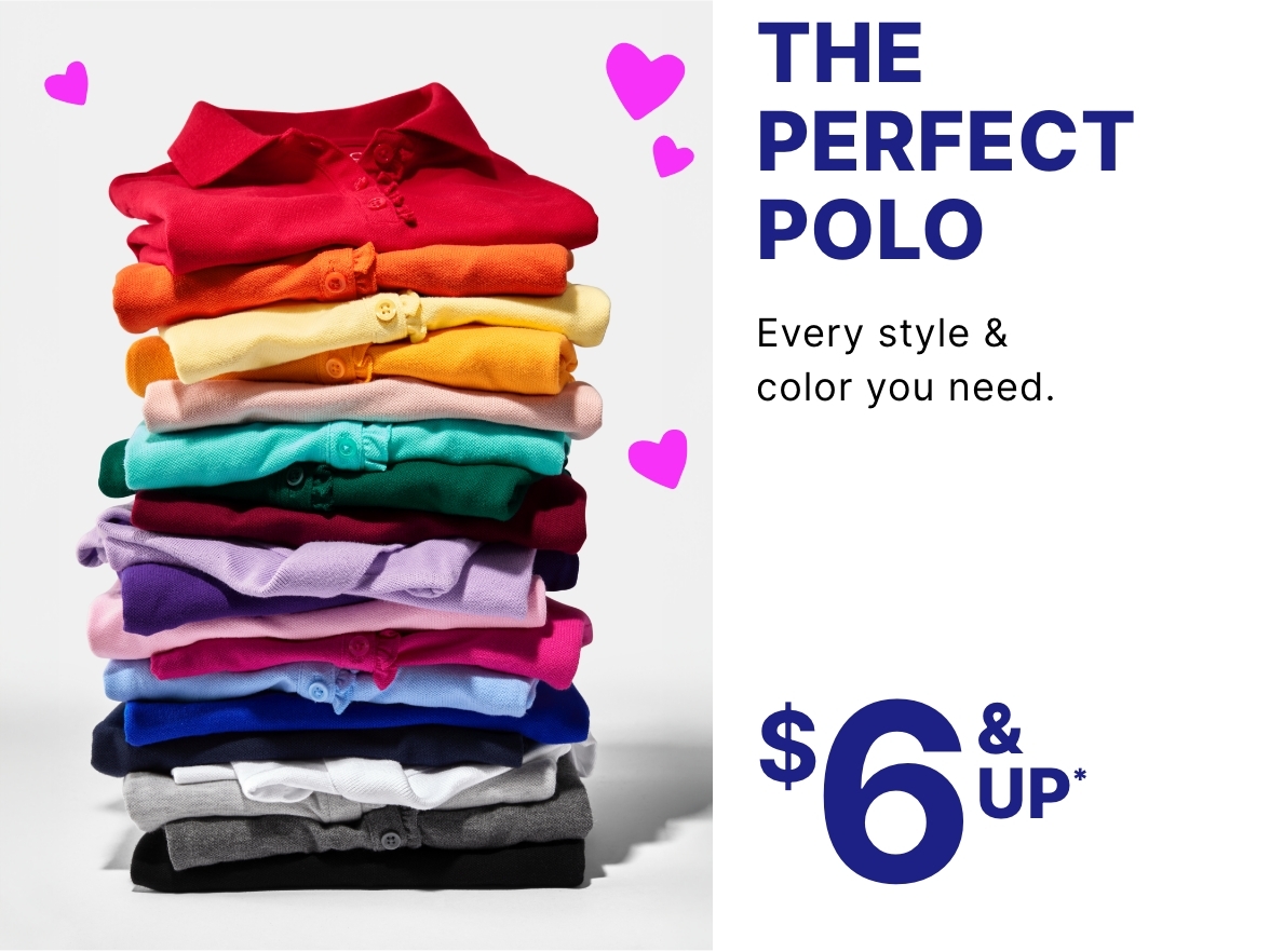 $6 & Up Polos