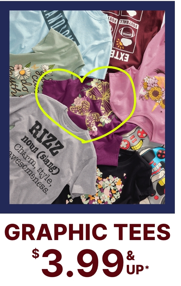 $3.99 & Up Graphic Tees
