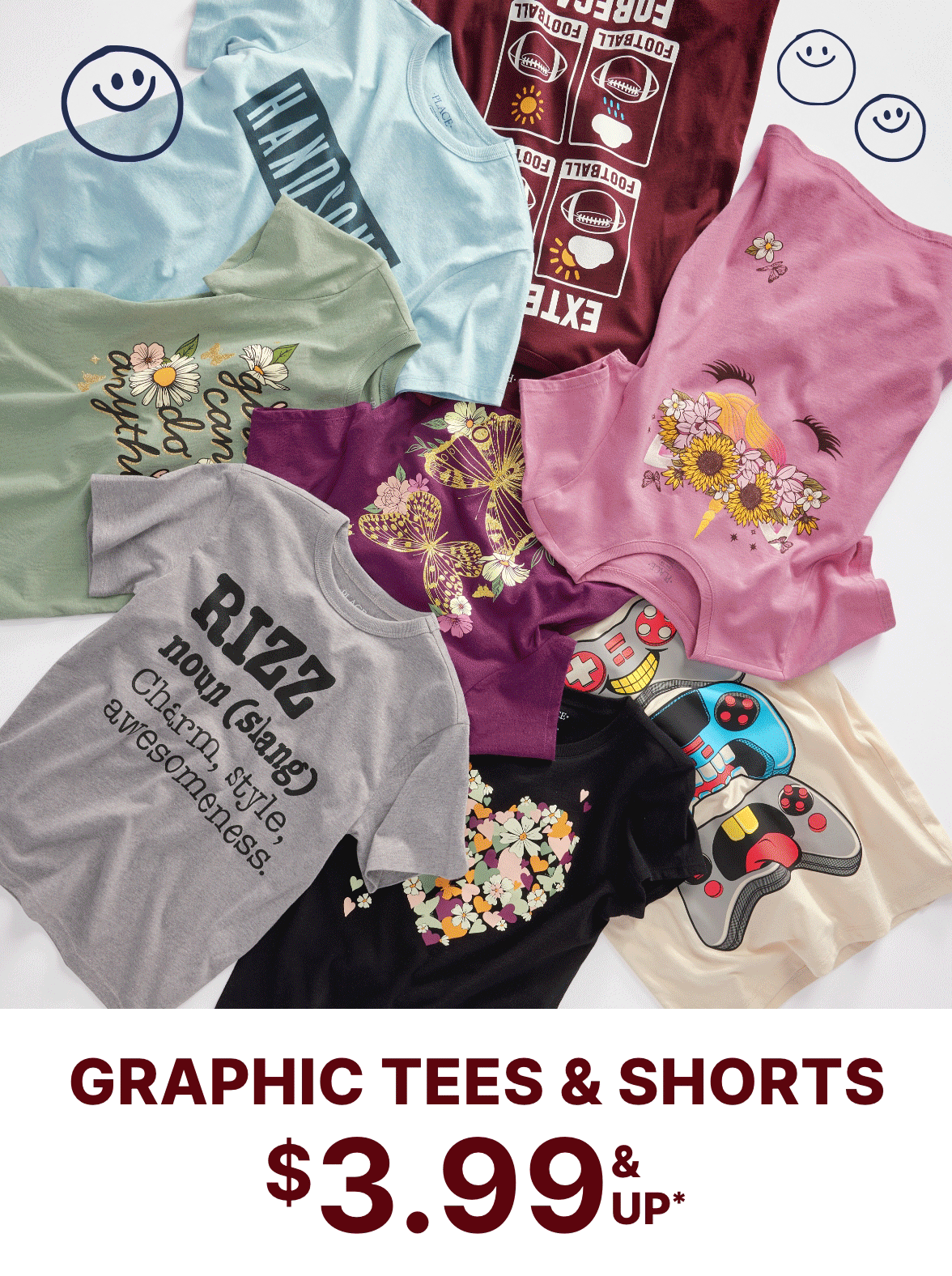 $3.99 & Up Graphic Tees