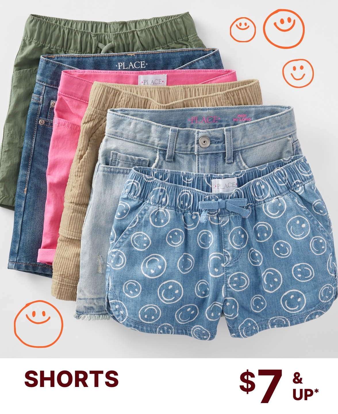 $7 & Up Shorts 