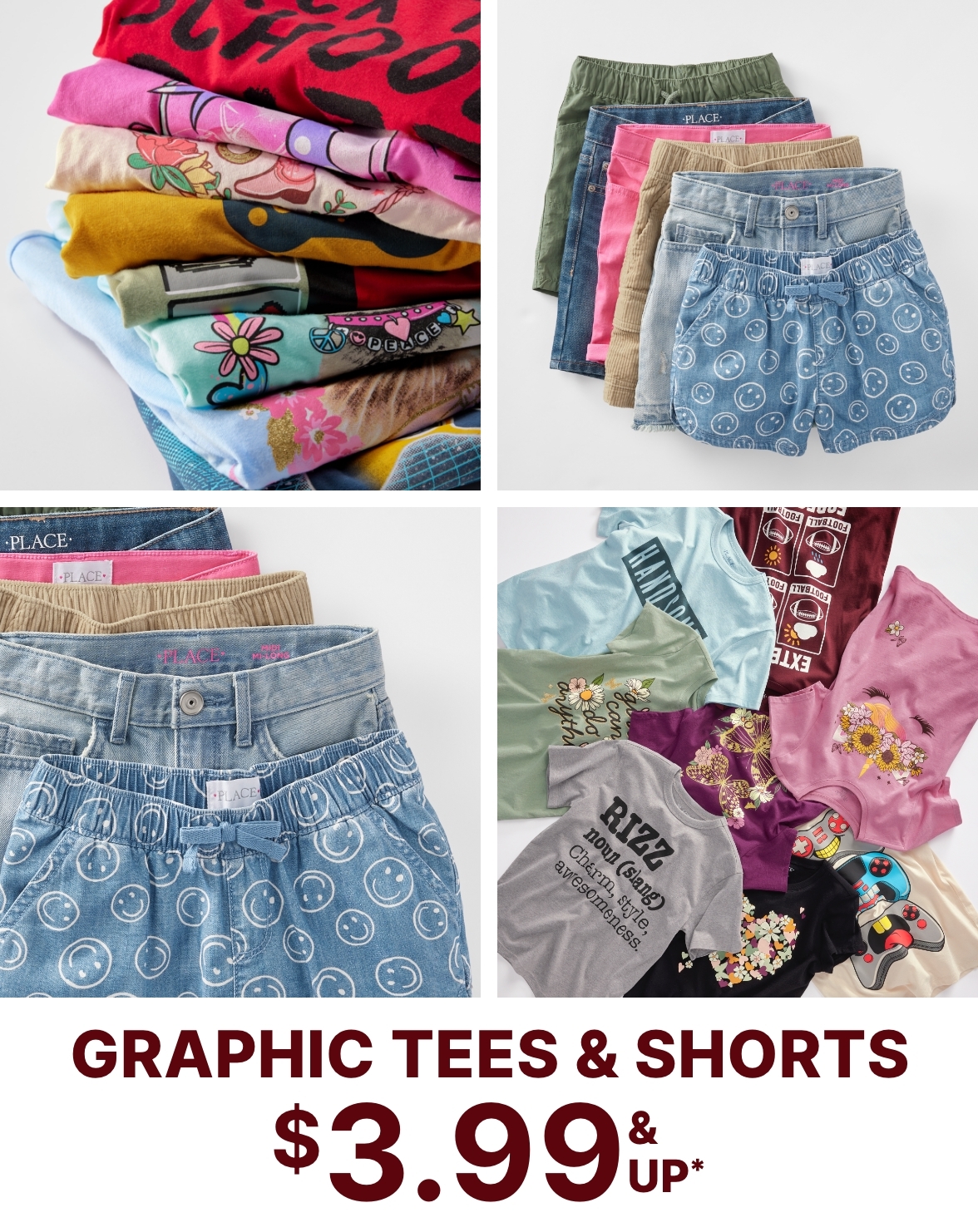 $3.99 & Up Graphic Tees