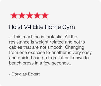 5-Star Rating. Hoist V4 Elite Home Gym 5-Star Rating. Hoist V4 Elite Home Gym