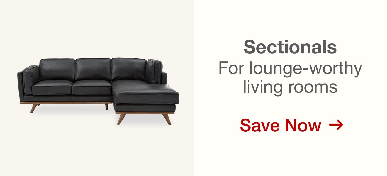 Extra 10% off Select Sectionals Sofas