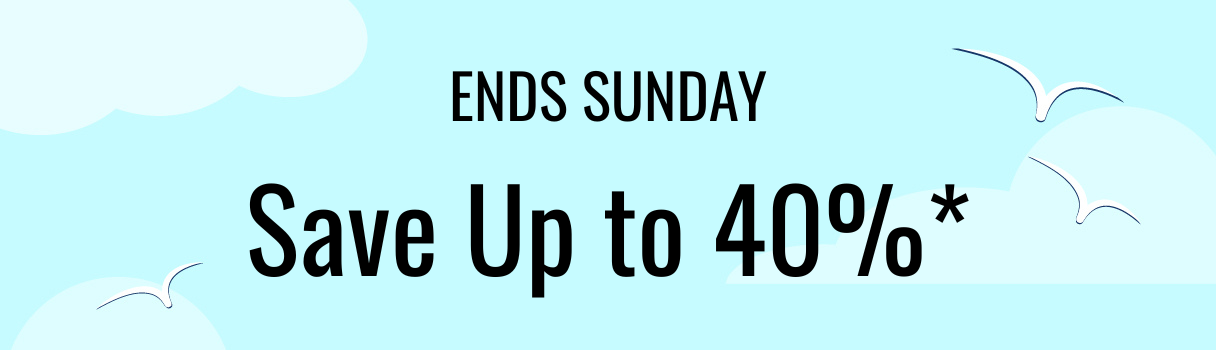 Save Up to 40% Banner