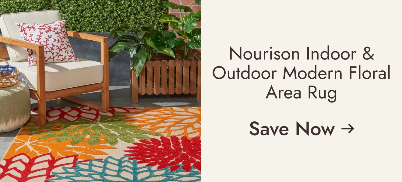 Nourison Aloha Floral Modern, Indoor/Outdoor Area Rug