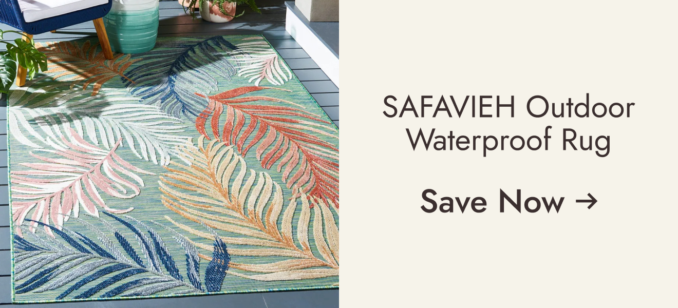 SAFAVIEH Cabana Tawnee Indoor/ Outdoor Waterproof Transitional Rug