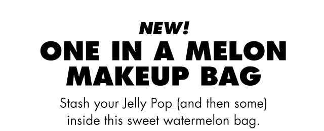 Stash your Jelly Pop inside this sweet watermelon bag