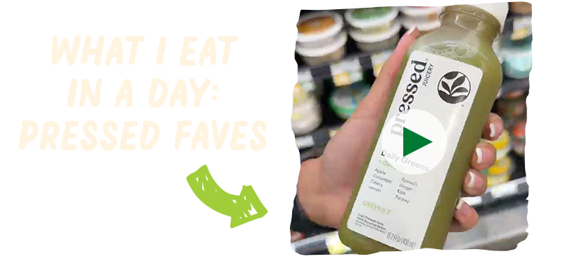What I eat in a day: Pressed Faves - click to watch the video