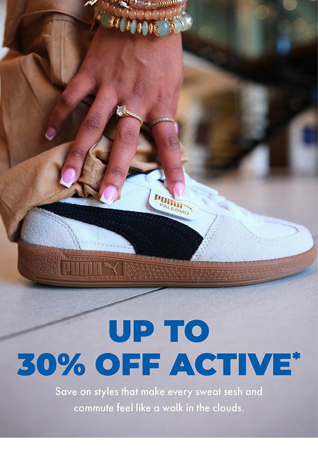 UP TO 30% OFF ACTIVE