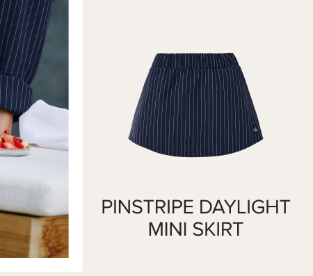 PINESTRIPE DAYLIGHT MINI SKIRT