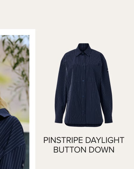 PINSTRIPE DAYLIGHT BUTTON DOWN