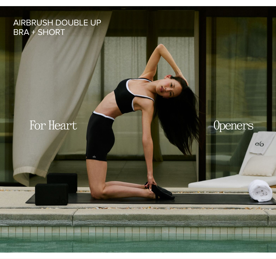 AIRBRUSH DOUBLE UP BRA + SHORT FOR HEART OPENERS