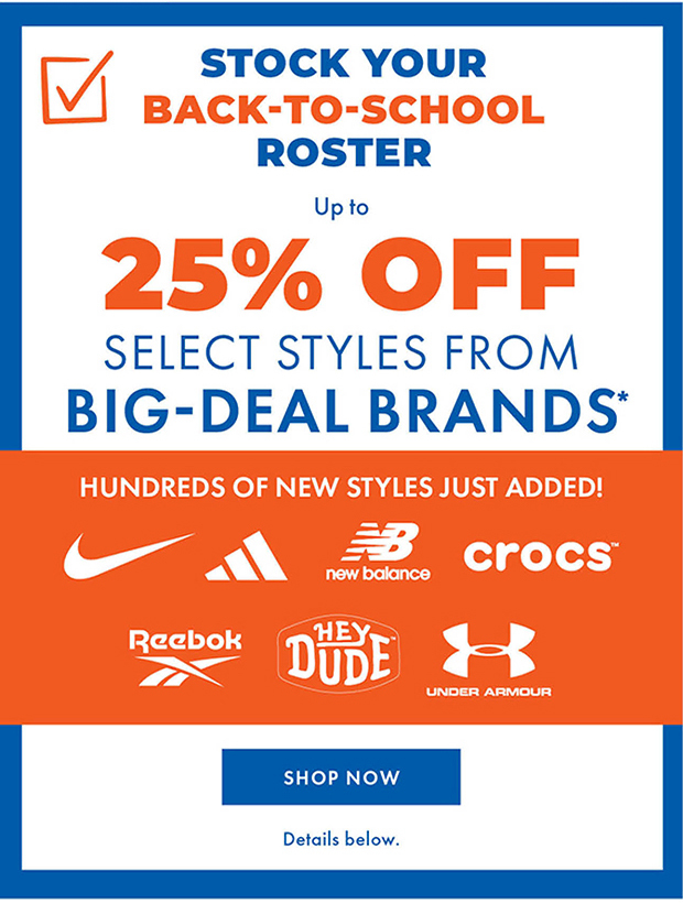 Stock your back-to-school roster -  Shop Now