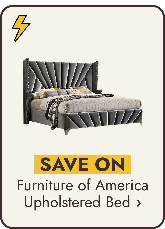 Furniture of America Ambrosia Traditional Fabric Upholstered Panel Bed