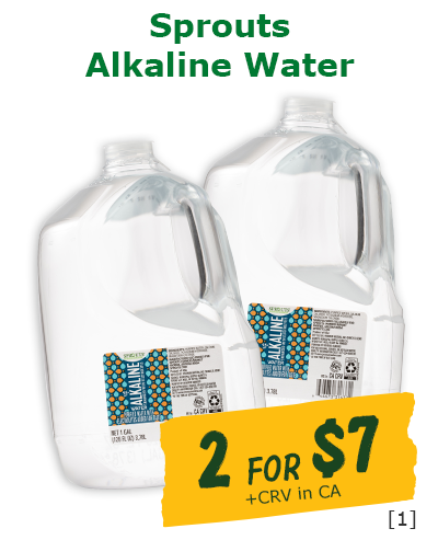 Sprouts Alkaline Water - 2 for $7
