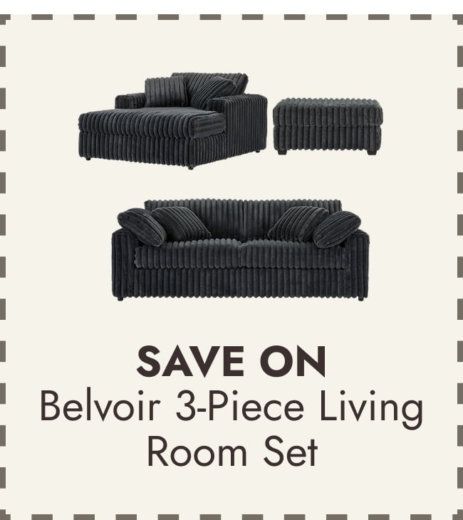 Belvoir 3-Piece Living Room Set