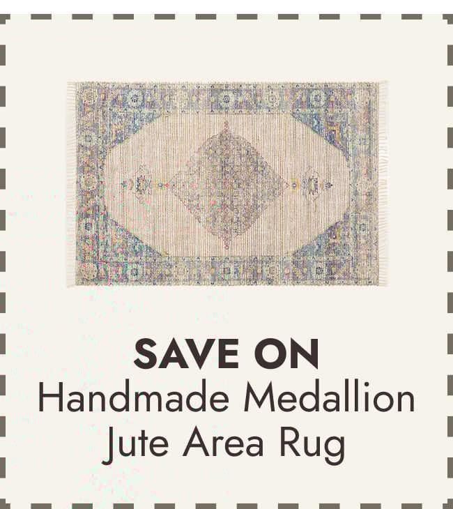 Olixander Handmade Boho Medallion Jute Area Rug