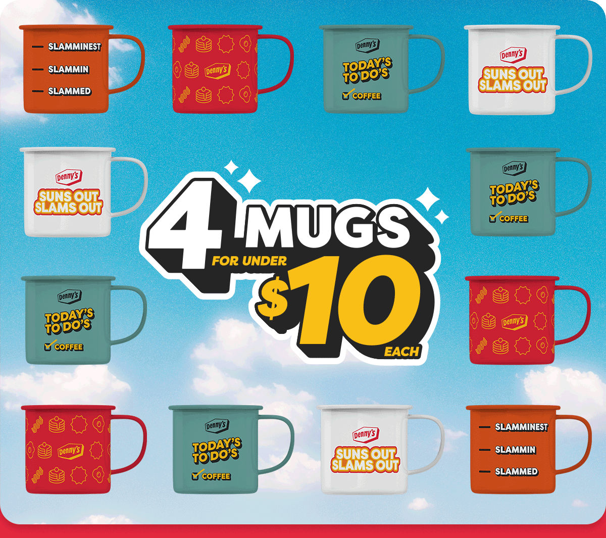 4 Mugs For Under $10 Each