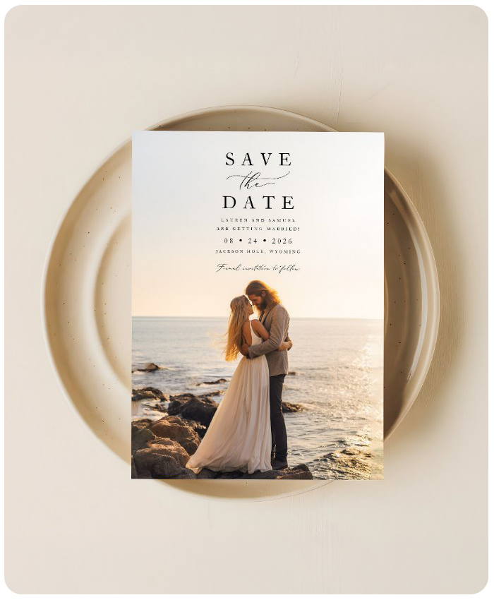Wedding save the date image