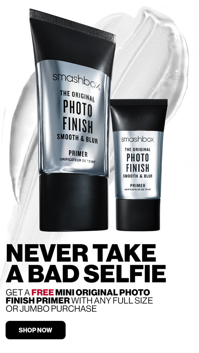 NEVER TAKE A BAD SELFIE | Get a free mini original photo finish primer with any full size or jumbo purchase | SHOP NOW 
