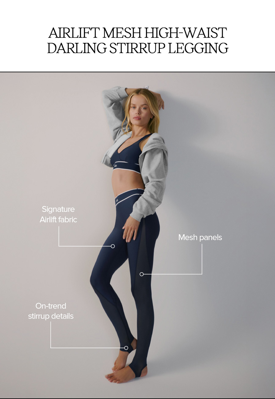 AIRLIFT MESH HIGH-WAIST DARLING STIRRUP LEGGING