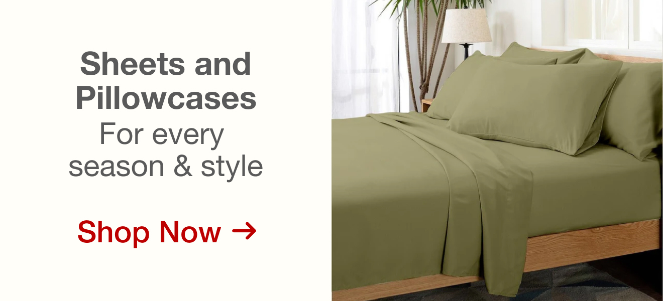 Shop Sheets and Pillowcases