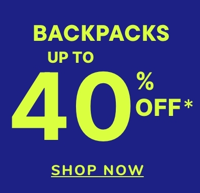 Up to 40% off Backpacks