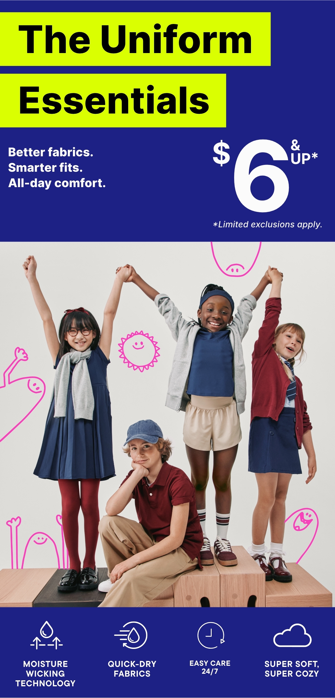 $6 & Up Uniform Essentials