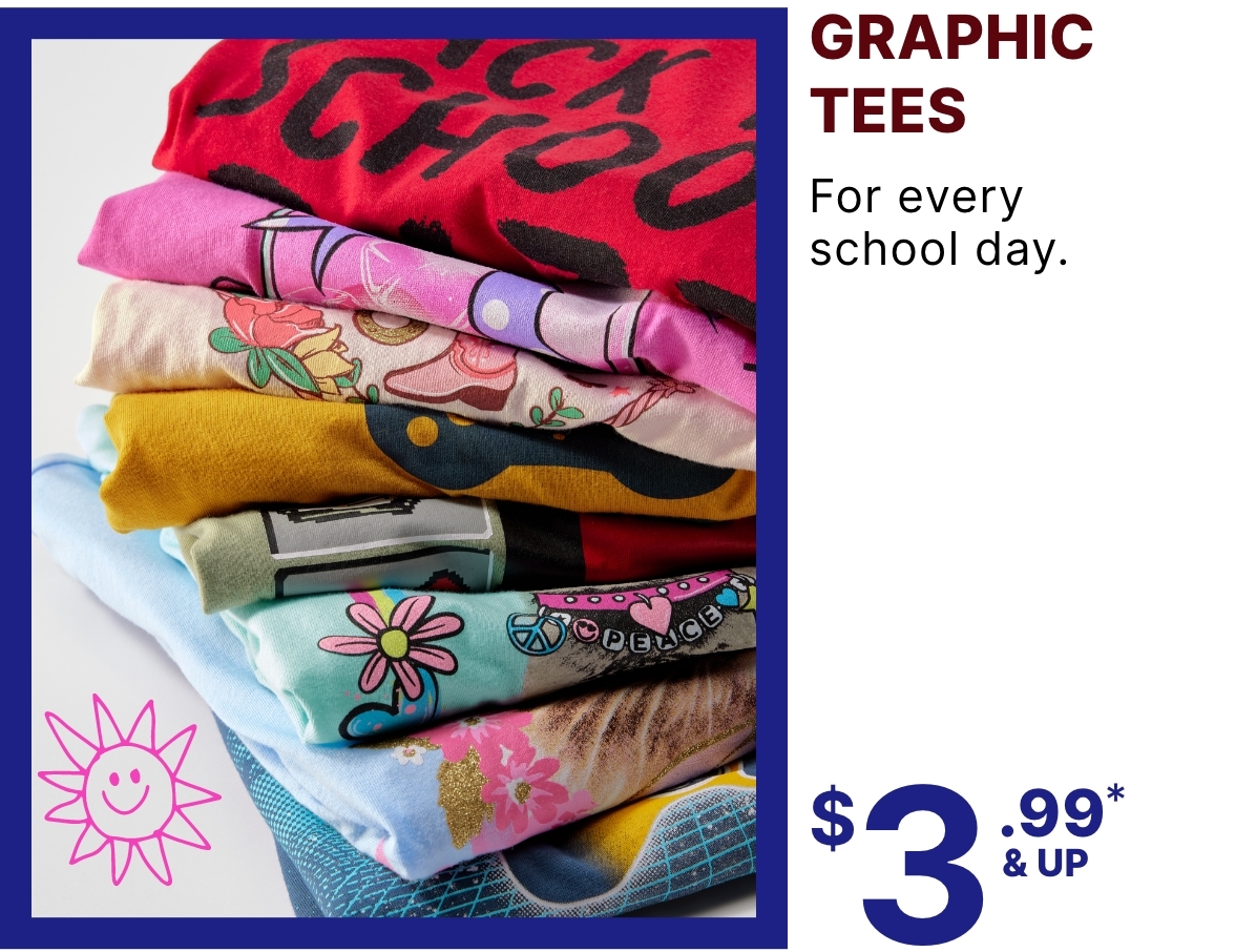$3.99 & Up Grraphic Tees