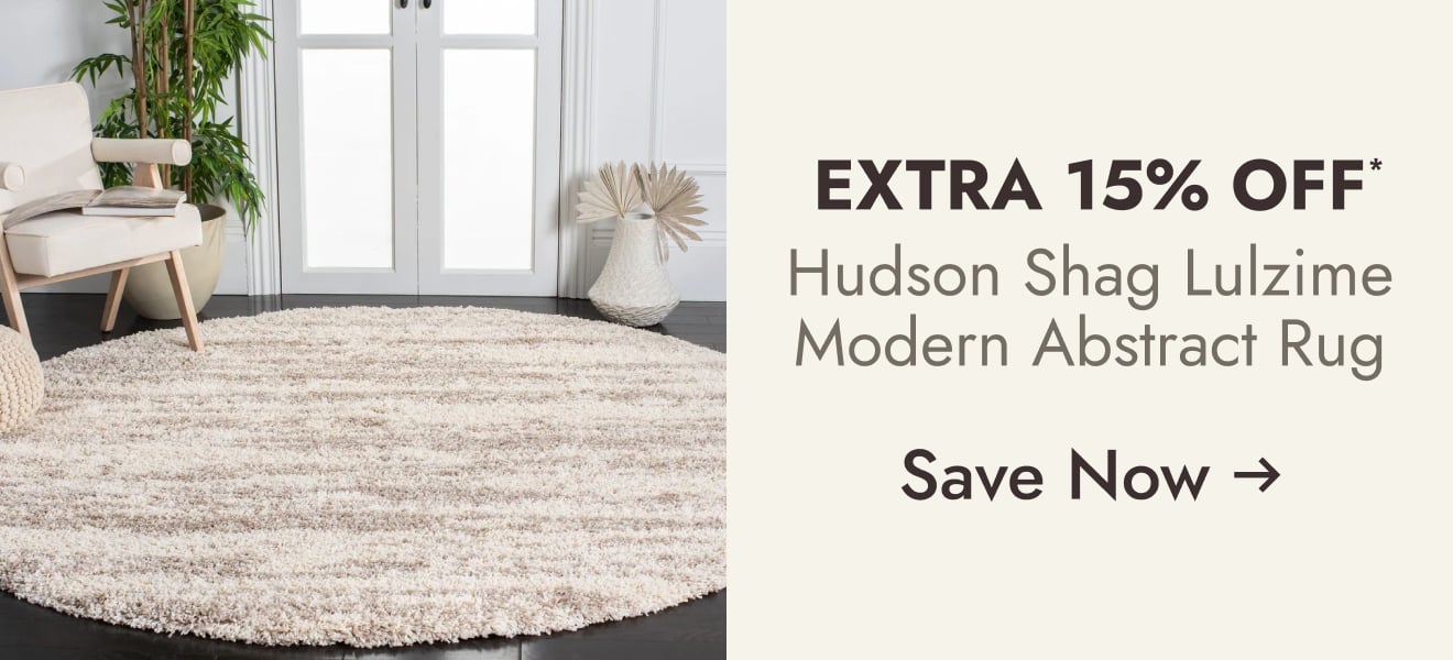 Hudson Shag Lulzime Modern Abstract 2-inch Thick Rug