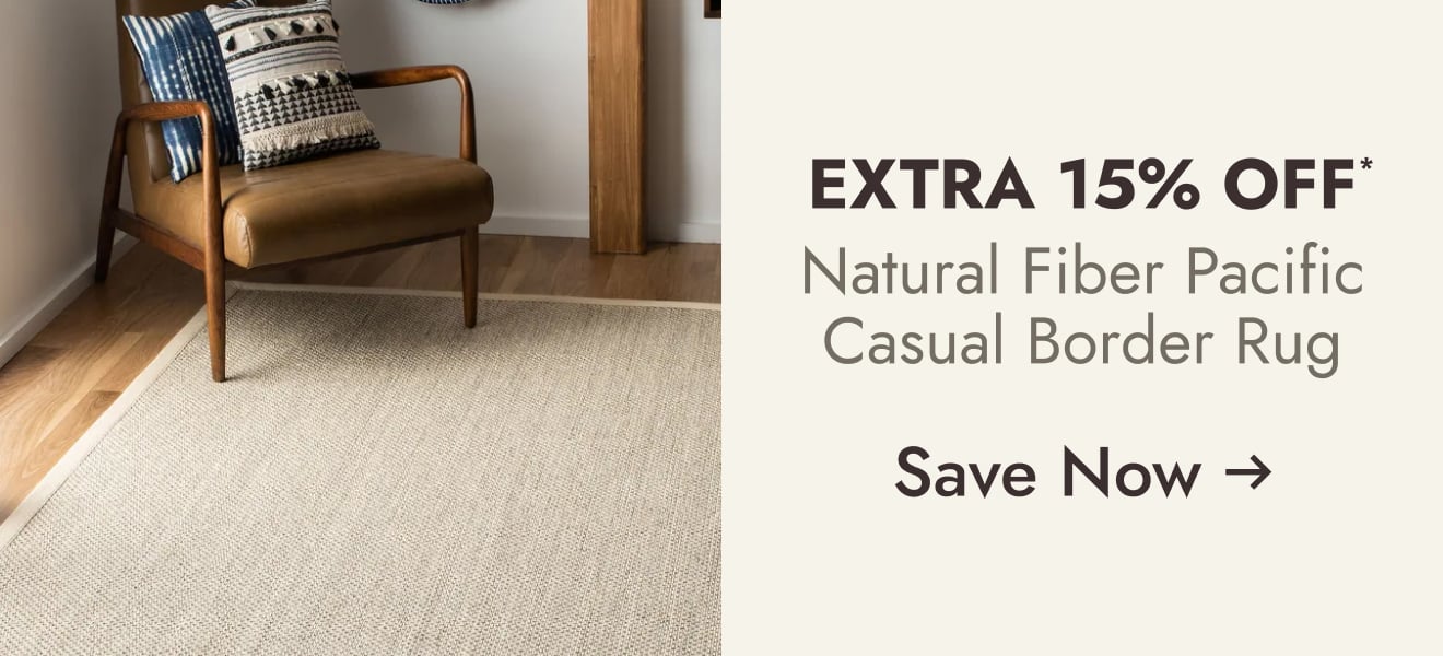 Natural Fiber Pacific Casual Border Sisal Rug