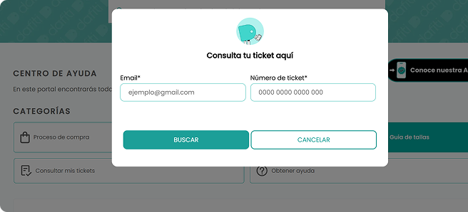 Consulta de tickets en centro de ayuda