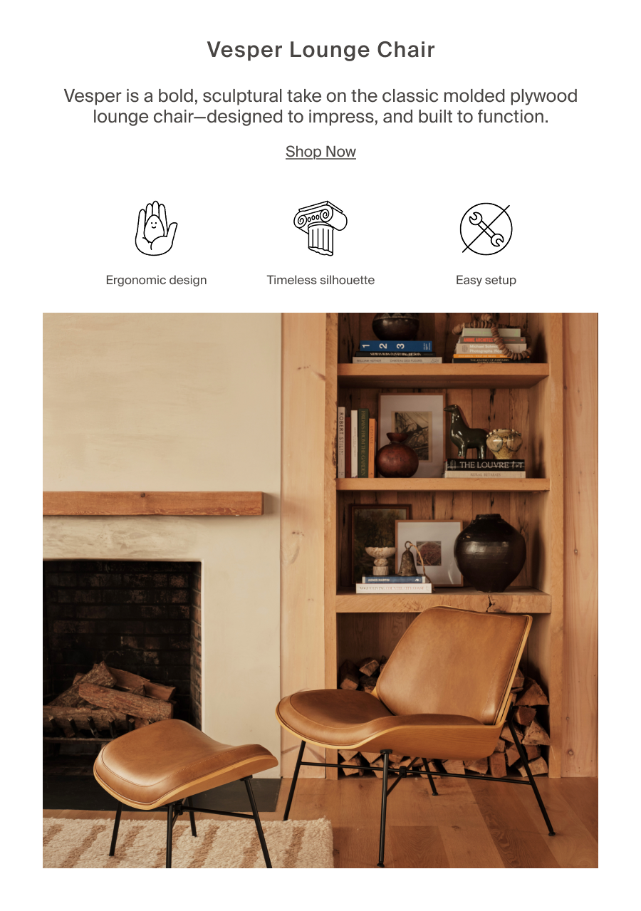 Vesper Leather Lounge Chair