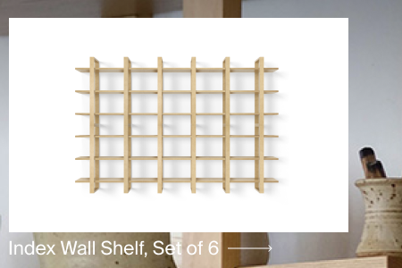 Index Wall Shelf, Set of 6