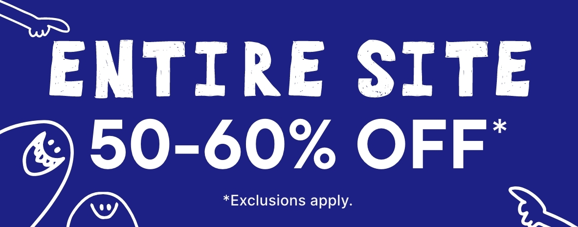 50-60% off Sitewide