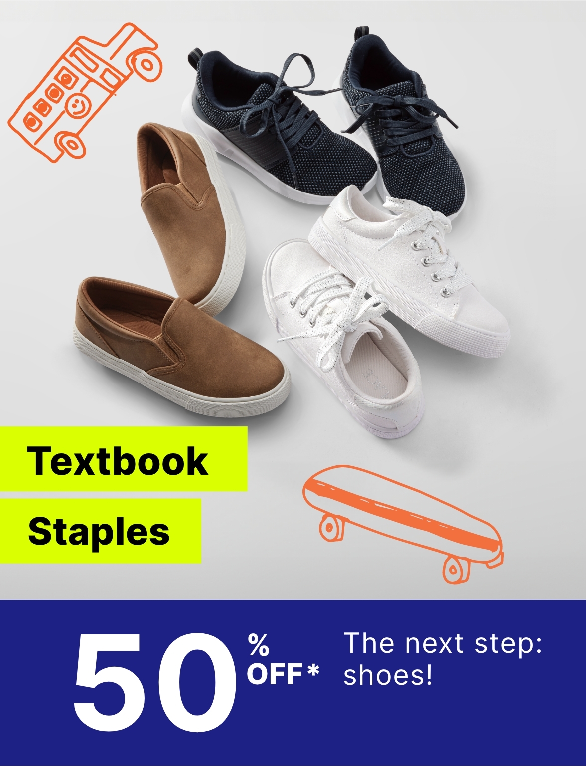 50% off Shoes