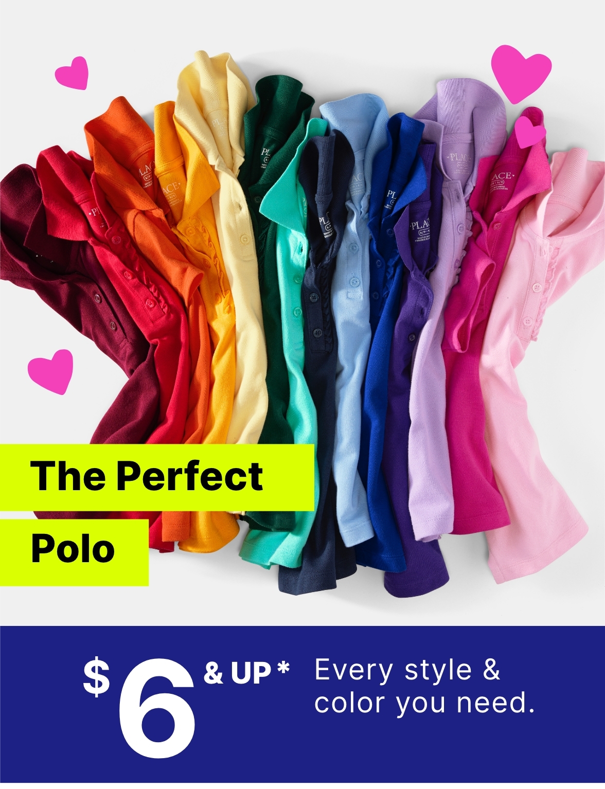 $6 & Up Polos