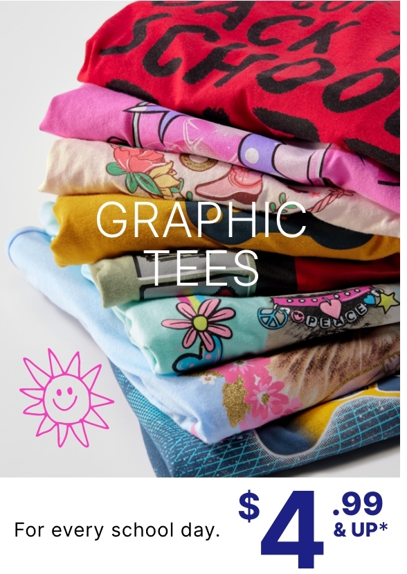 $4.99 & Up Grraphic Tees