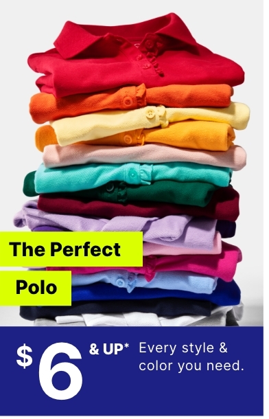 $6 & Up Polos