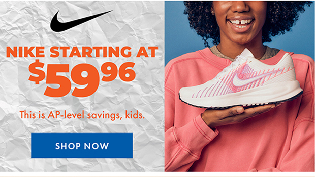 Nike Starting at $59.96 | Shop Now