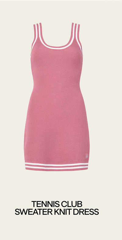 TENNIS CLUB SWEATER KNIT DRESS